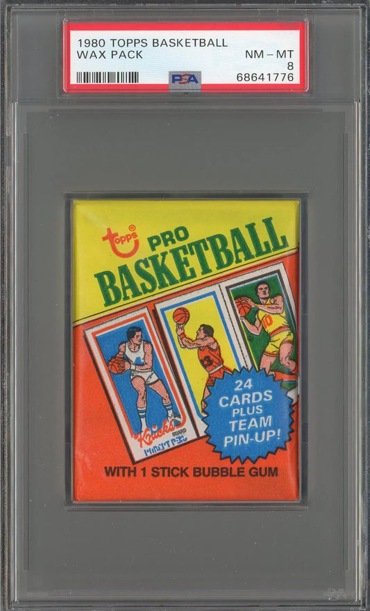 1980/81 Topps Basketball Wax Pack PSA 8 *1776 (Reed Buy)
