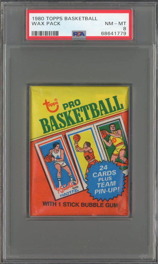 1980/81 Topps Basketball Wax Pack PSA 8 *1779 (Reed Buy)