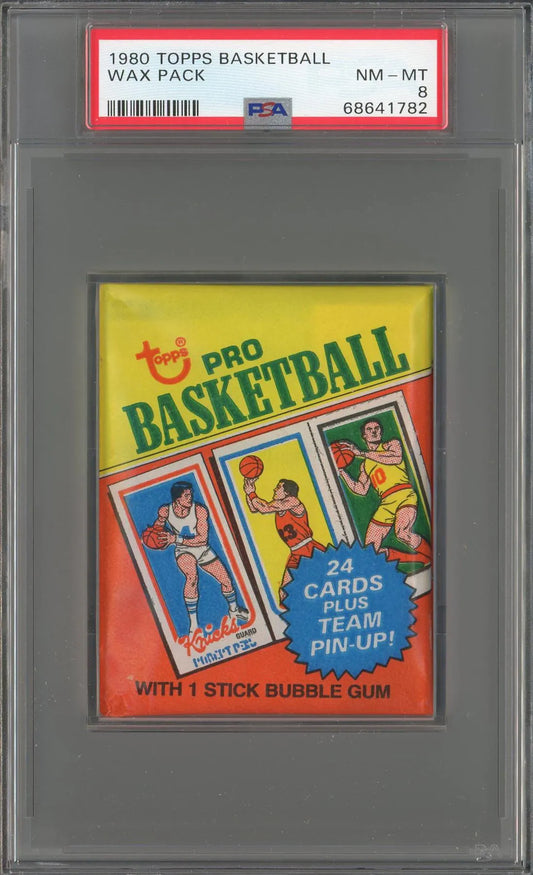 1980/81 Topps Basketball Wax Pack PSA 8 *1782 (Reed Buy)