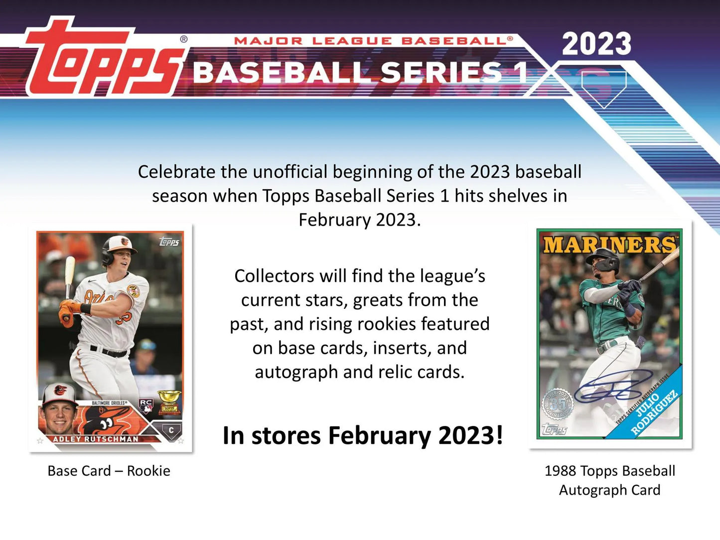 2023 Topps Series 1 Baseball 7-Pack Blaster Box (Commemorative Relic Card!)
