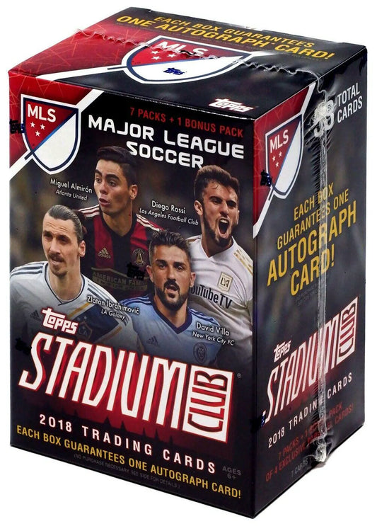 2018 Topps Stadium Club MLS Soccer 8-Pack Blaster Box