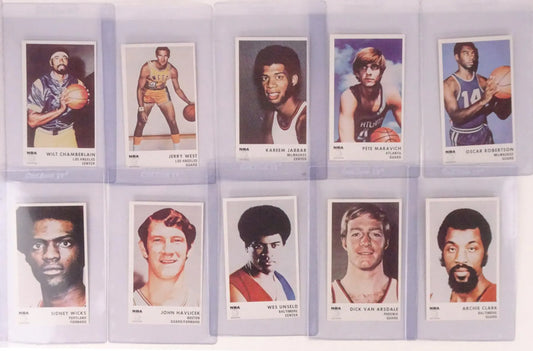 1972 Icee Bear Basketball Complete Set (20) NM-MT (Reed Buy)