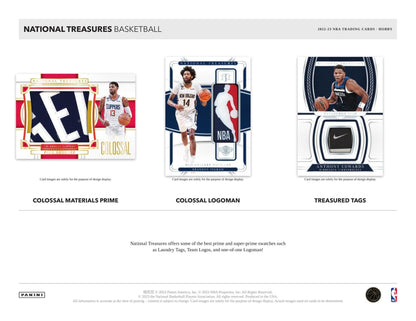 2022/23 Panini National Treasures Basketball Hobby Box