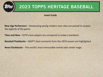 2023 Topps Heritage Baseball Hobby 12-Box Case