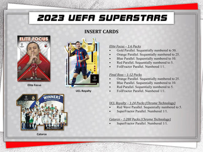 2022/23 Topps UEFA Superstars Soccer Hanger Box (Lot of 6)