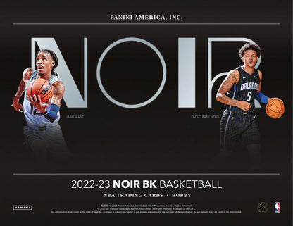 2022/23 Panini Noir Basketball Hobby 4-Box Case