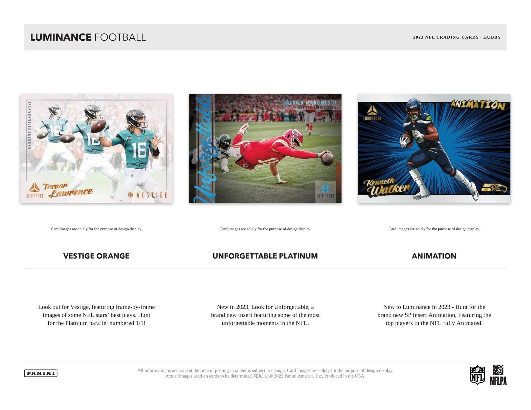 2025 Panini Luminance Football Hobby Box HobbyBox