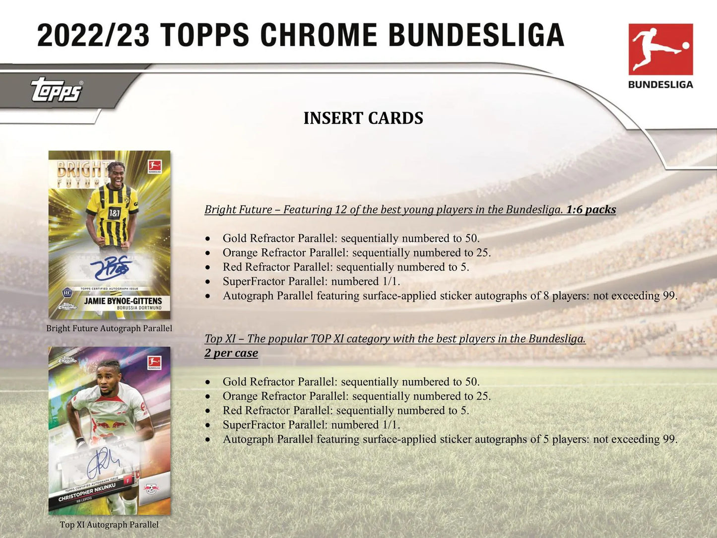 2022/23 Topps Chrome Bundesliga Soccer Hobby Box