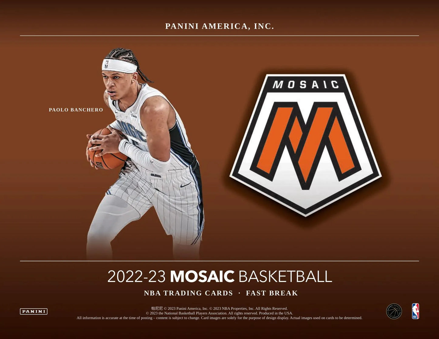 2022/23 Panini Mosaic Basketball Fast Break Box