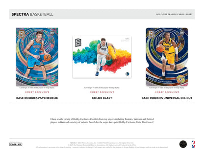 2022/23 Panini Spectra Basketball Hobby Pack