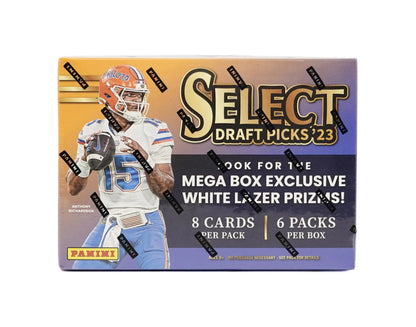 2023 Panini Select Draft Football Mega Box (White Lazer Prizms!)