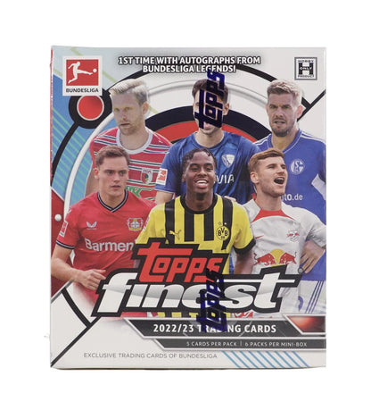 2022/23 Topps Finest Bundesliga Soccer Hobby 8-Box Case