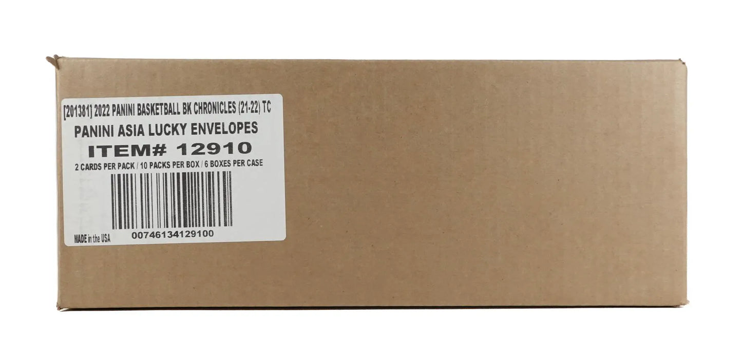 2021/22 Panini Chronicles Basketball Lucky Envelopes 10-Pack 6-Box Case