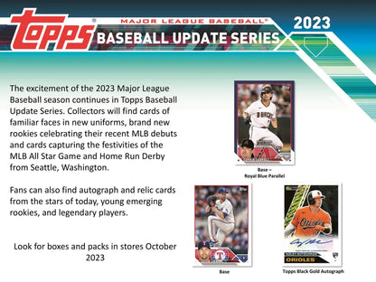 2023 Topps Update Series Baseball 7-Pack Blaster Box