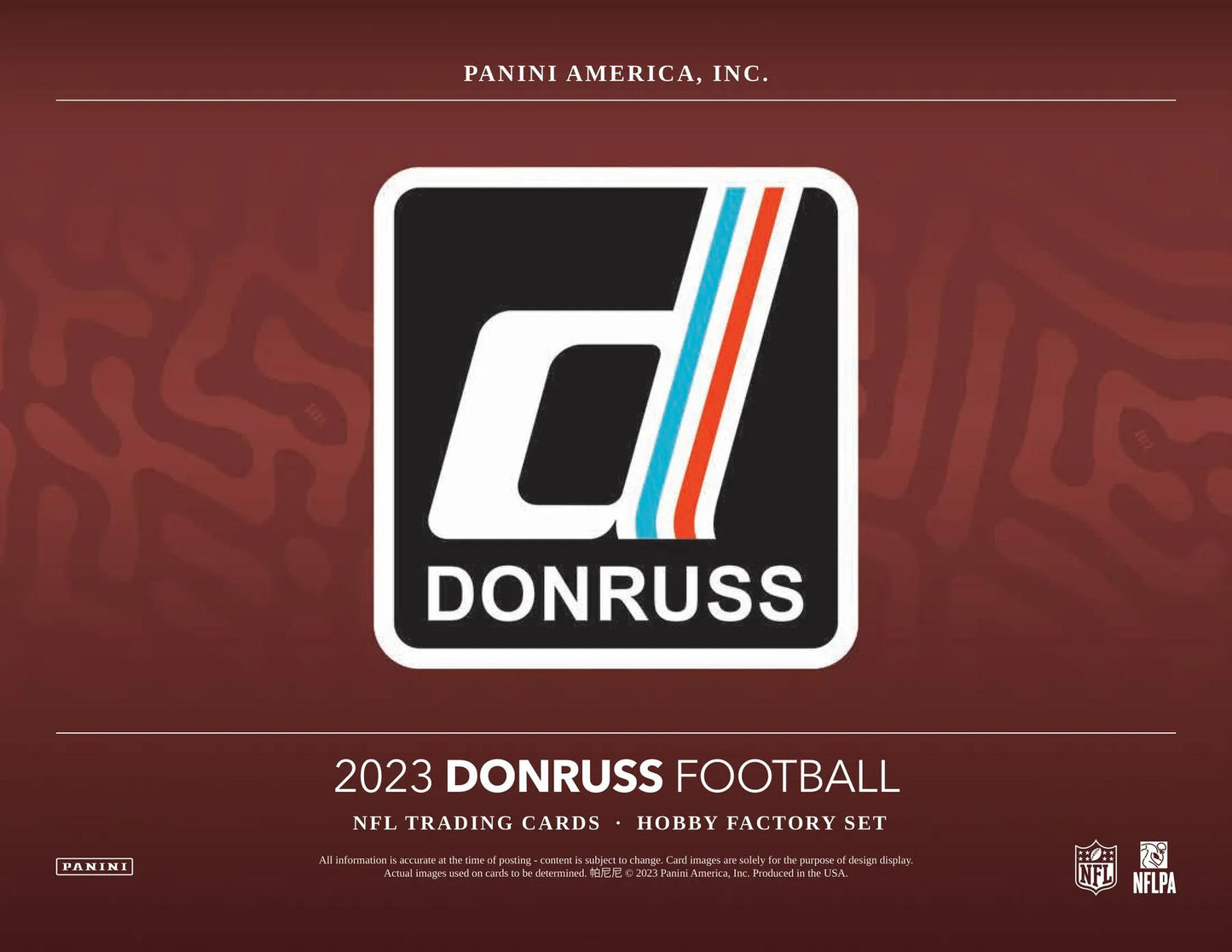 2023 Panini Donruss Factory Set Football Hobby (Box)