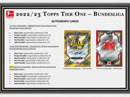 2022/23 Topps Tier One Bundesliga Soccer Hobby Box
