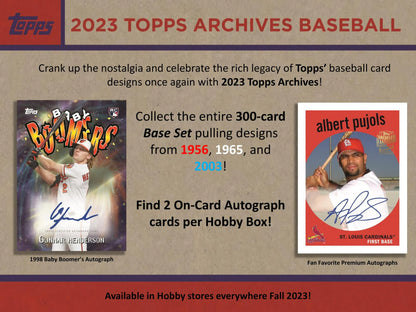 2023 Topps Archives Baseball Hobby Box