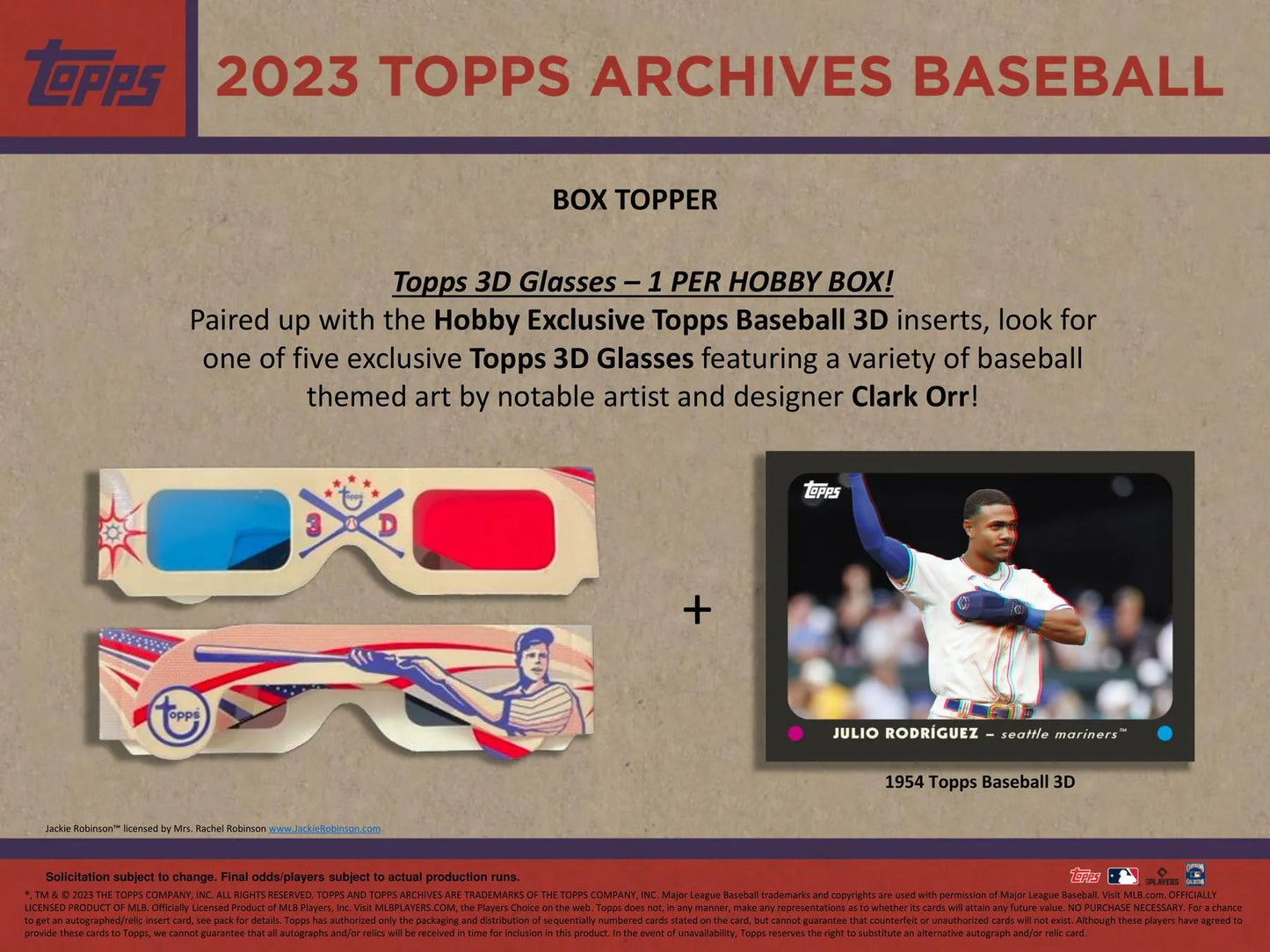 2023 Topps Archives Baseball Hobby 10-Box Case (Factory Fresh)