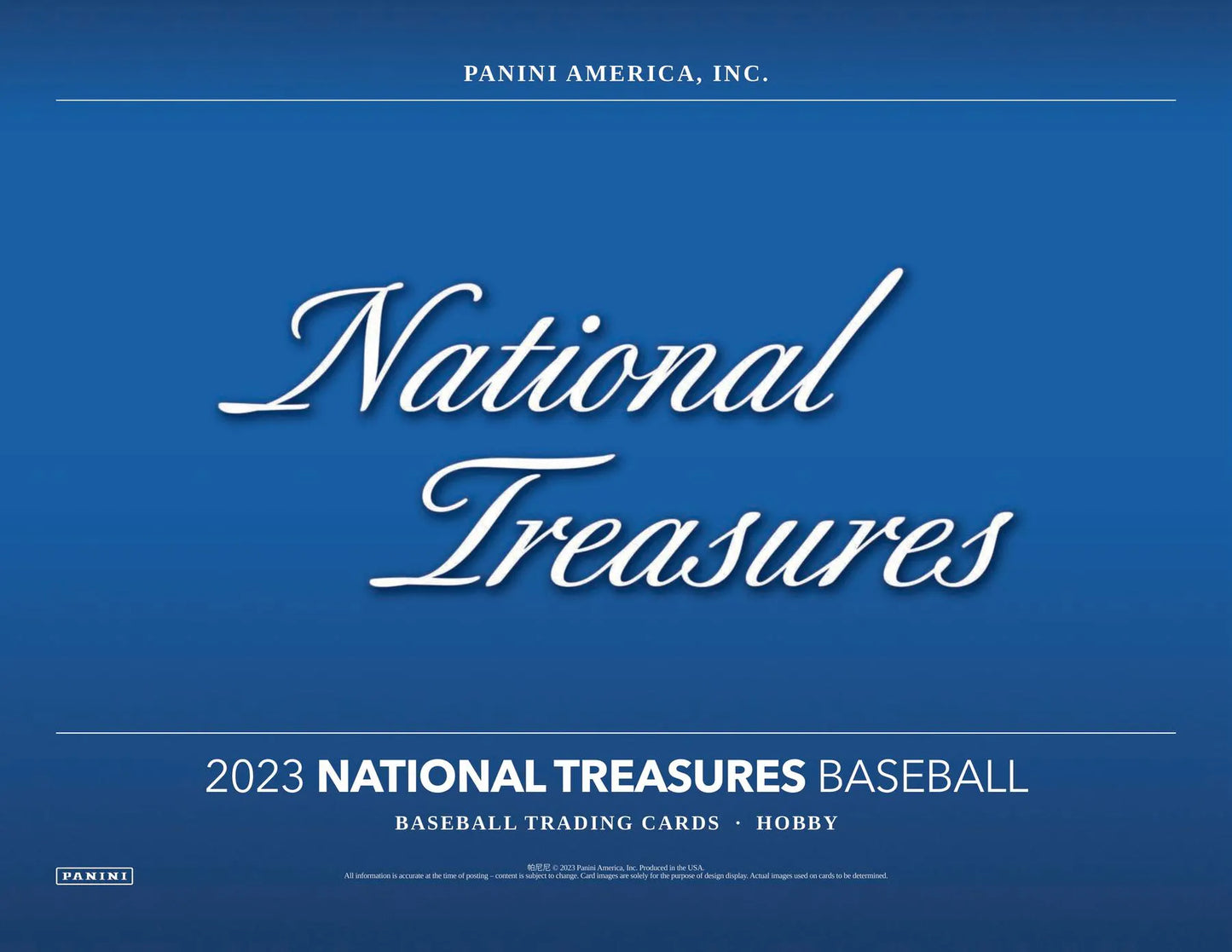 2023 Panini National Treasures Baseball 1st Off The Line FOTL Hobby Box