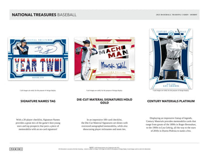 2023 Panini National Treasures Baseball 1st Off The Line FOTL Hobby Box