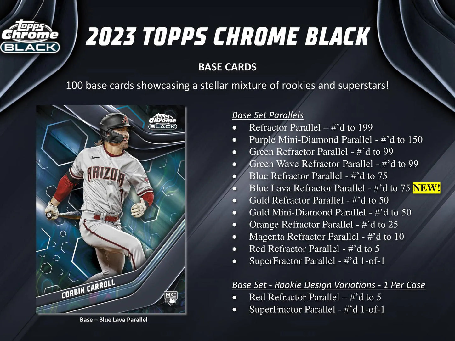 2023 Topps Chrome Black Baseball Hobby 12-Box Case - 26 Spot Random Team Break #4
