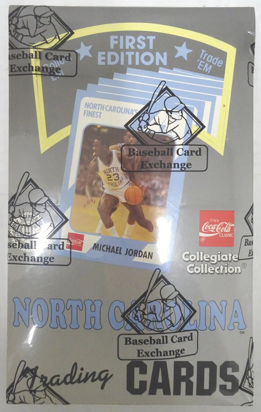 1989 Collegiate Collection North Carolina Series 1 Basketball Hobby Box (FASC) (BBCE) (Reed Buy)