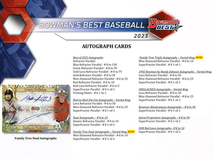 2023 Bowman's Best Baseball Hobby 8-Box Case (Presell)